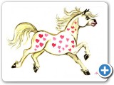 Valentine's Day horse